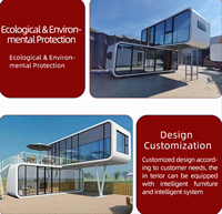 Maison conteneur en panneaux sandwich en aluminium - Écologique, durable, moderne, mobile, pour salon de beauté et hôtel