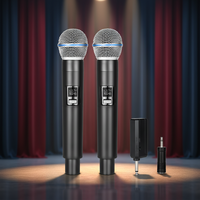 Microphone sans fil numérique portable 2,4 G universel, plug and play, micro portable pour haut-parleur karaoké