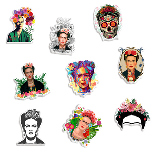 Résine plate en forme de fille mexicaine avec motif W pour bracelet, broche, nœud pour cheveux, porte-clés, badge, bricolage, coque de téléphone - Product Image 2