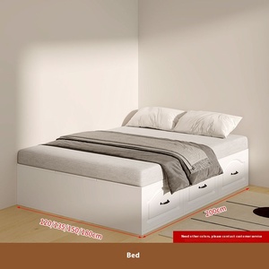 Letto Moderno Tatami Integrato con Armadio Colore Crema, Mobile Salvaspazio in Legno <span class=keywords><strong>per</strong></span> Adulti e <span class=keywords><strong>Bambini</strong></span>, Arredamento <span class=keywords><strong>per</strong></span> Piccoli Appartamenti e Casa - Product Image 6