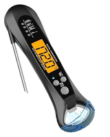 Thermomètre alimentaire numérique LCD étanche, contrôleur de température, hygromètre en plastique OEM/ODM pour cuisine, cuisson, barbecue, four