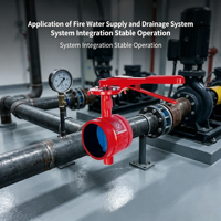 Vanne papillon à extrémité rainurée DN150 6 pouces PN16 en fonte ductile manuelle pour la protection incendie des conduites d'hydrant