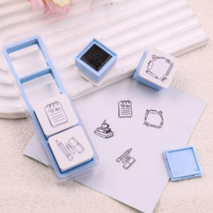 Креативный съемный штамп для ежедневника, с возможностью привязки к аккаунту, настраиваемый, для планировщика, резиновый, цветной - Product Image 2