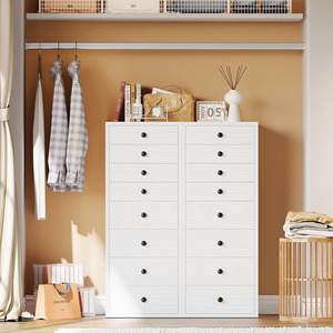 <span class=keywords><strong>Commode</strong></span> moderne à 8 tiroirs pour chambre à coucher <span class=keywords><strong>Commode</strong></span> en bois étroite et haute avec organisateurs de rangement - Product Image 6