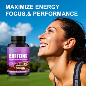 Tabletas de Cafeína OEM ODM Suplementos de Energía Fácil de Tragar Aumenta el Enfoque de Energía y Píldoras de Cafeína de Rendimiento - Product Image 3