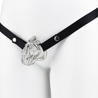 Cage à bite en acier inoxydable à sangle FRRK avec anneau de pénis anti-arrêt Dispositif de prise urétrale de chasteté masculine Nouveau jouet sexuel adulte à serrure
