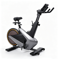 Bicicleta de Ciclismo Indoor con Resistencia Magnética de Volante de 18 kg, Monitor LCD, Transmisión por Correa Silenciosa, Entrenador Cardiovascular para Gimnasio en Casa, Más Vendida