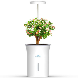 Lampe <span class=keywords><strong>Led</strong></span> de croissance de plantes de luxe Pot de fleurs vertical créatif à arrosage automatique Pot de fleurs décoratif <span class=keywords><strong>intérieur</strong></span> - Product Image 5