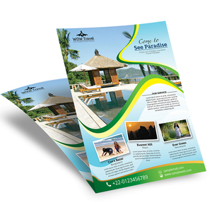 Услуги дизайнерской печати, листовки на заказ, оптовая продажа, Полноцветная глянцевая бумага, буклет, брошюра, офсетная печать по каталогу - Product Image 5