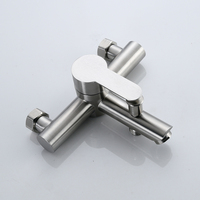 Robinet sanitaire mitigeur de douche nickel brossé acier inoxydable 304 robinets de salle de bain et douche couleur grise mitigeur