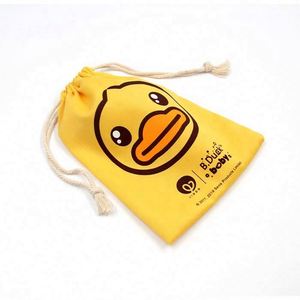 Vente directe d'usine, sacs à cordon en tissu de mousseline 100% coton biologique personnalisés avec logo, article promotionnel - Product Image 2