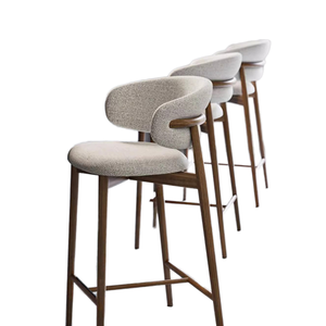 Sedie in Tessuto di Alta Qualità Stile Retrò Francese, Design Moderno e Semplice, Sedie da Pranzo con Schienale Alto e Cuscino per Arredamento Casa e Banchetti - Product Image 1