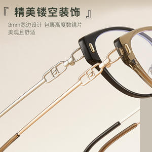 แว่นตาทรงแคทอายสีน้ำตาลสุดอินเทรนด์สำหรับผู้หญิง กรอบ TR90 น้ำหนักเบา ป้องกันแสงสีฟ้า ดีไซน์ทันสมัย - Product Image 5