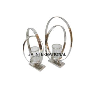 Porte-bougie de Noël en acier inoxydable de luxe, fait main, écologique, tailles personnalisées pour la décoration de la maison, de l'hôtel et de la table à manger - Product Image 1