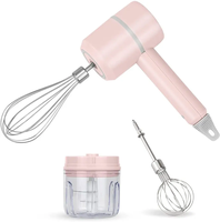 Batteur à œufs sans fil rechargeable, mixeur alimentaire portatif pour la cuisine et la pâtisserie, mini-mixeur USB sans fil