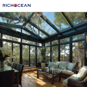 Véranda moderne préfabriquée en aluminium isolé RICHOCEAN avec portes coulissantes pour extension de jardin ou de cour - Product Image 6
