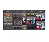 Présentoir de casque de sécurité en métal pour magasin de motos Présentoir de vêtements pour casque de moto