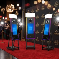 Miroir Magique 45 pouces pour Selfie et Photobooth, Lumières RGB, Haut-parleurs, Caméra, Capacité 15 Personnes pour Mariages et Événements