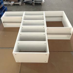 Grand projet d'appartement américain en gros 18mm panneau de particules/panneau de puce/contreplaqué armoire armoires en mélamine blanche placard - Product Image 1