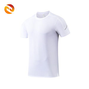 T-shirt Sportiva Casual da Uomo in Maglia 100% Poliestere, Asciugatura Rapida Traspirante per Allenamento Estivo, Vestibilità Regolare, Blu Navy L M XL 2XL 3XL - Product Image 3