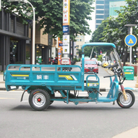 WF1500DZH Tricycle électrique à 3 roues, véhicule commercial, à carrosserie ouverte de 2m, à décharge automatique et à charge utile élevée