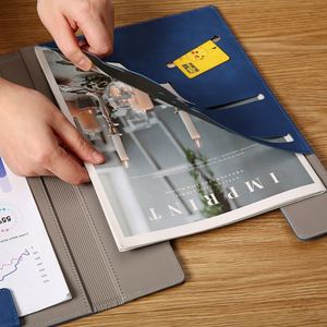 Corporate Office A4 Pu Leather <b>File</b> <b>Folder</b> Presentation Custom Document Bag Portfolio <b>Folders</b> - Product Image 3