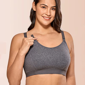 Soutien-Gorge d'Allaitement Sans <span class=keywords><strong>Armature</strong></span> Grande Taille, Soutien-Gorge en Coton Dos Nageur Ultra-Confortable - Product Image 6