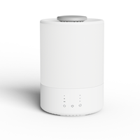 Humidificateur à vapeur silencieux, humidificateur à brume chaude pour chambre à coucher, grande capacité de 4 L, humidificateur à brume chaude sans filtre avec minuterie