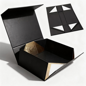 Caja de Regalo de Papel Kraft con Asa de Aluminio, Cierre Magnético, Esponja, Impresión a Cuatro Colores y Logotipo Personalizado para Venta al por Mayor - Product Image 6