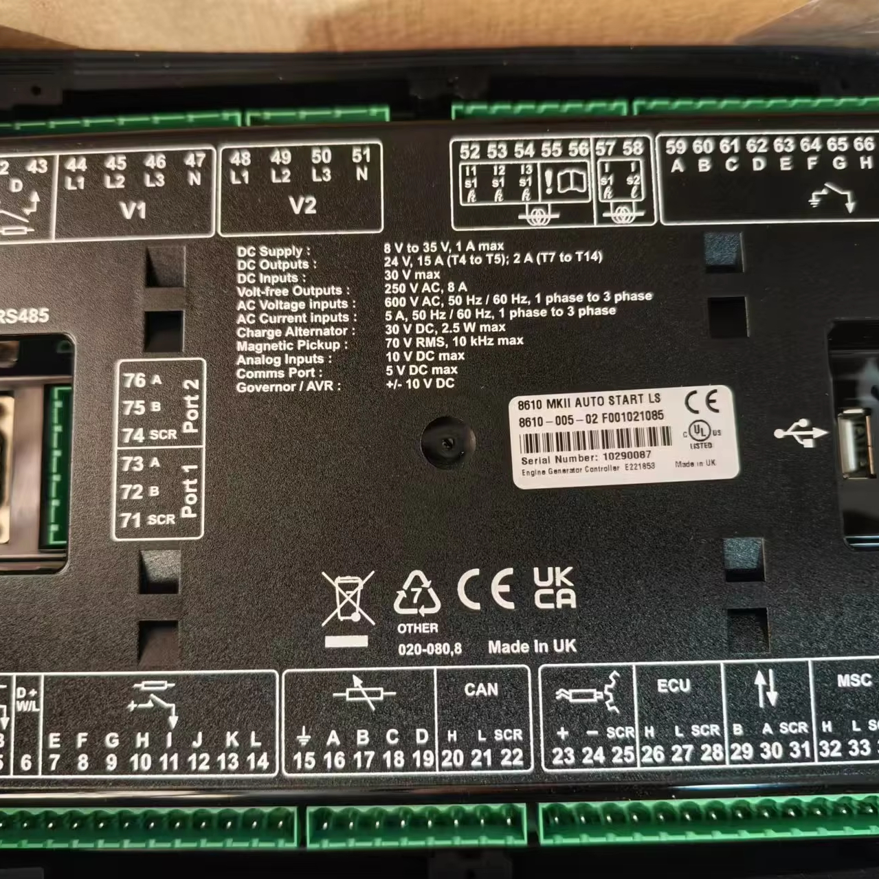 Запчасти для экскаватора Doosan Daewoo Develon Genuin e Bob cat, оригинальные детали DSE 8610 MK II, набор генератора глубоководной электроники
