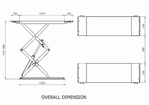 Mini-élévateur à ciseaux hydraulique portable à levée complète pour <span class=keywords><strong>garage</strong></span> automobile, en promotion - Product Image 4