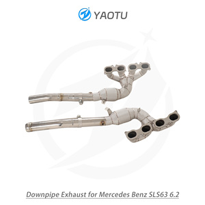 Colector de Escape de Acero Inoxidable YT para Mercedes Benz SLS63 6.2 con Catalizador y Aislamiento Térmico, Piezas de Auto de Alto Rendimiento - Product Image 5