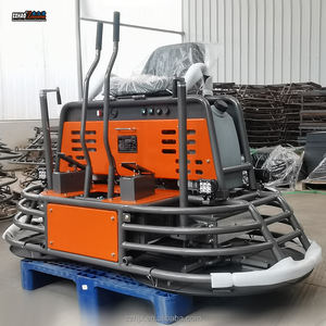 Aufsitz-Glättmaschine für Betonböden, Benzinbetriebene Doppelscheiben-Straßen-Glättmaschine - Product Image 1