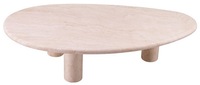 Table basse de luxe Casa Padrino Mobilier de salon en pierre Design italien Table basse en travertin