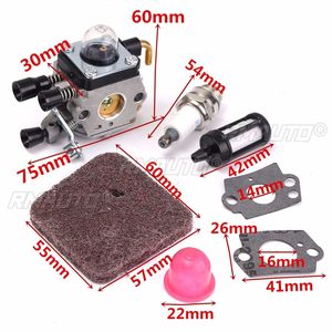 Kit de carburateur pour débroussailleuse Stihl FS38 FS45 FS46 FS55 HS45 FC55 KM55 FS85 avec filtre à air, filtre à carburant et joint de carburateur - Product Image 6