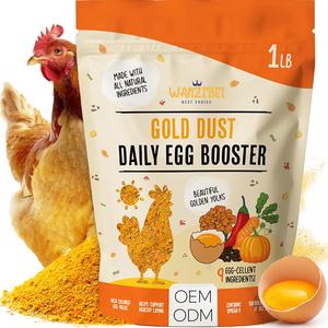 Formule Premium Poussière d'Or Stimulant Quotidien pour Œufs - Jaune d'Œuf Doré et Coquilles Plus Épaisses - Supplément Naturel pour Poulets Riche en Oméga-3 - Product Image 1
