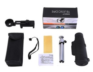 Telescopio Monocular portátil BAK4, Monocular de mano 40x60, pantalla de fotografía con trípode, Clip para teléfono - Product Image 6