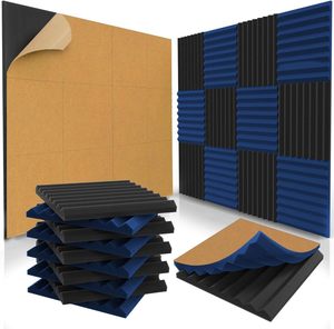 Paneles acústicos de tela de espuma acústica insonorizada tipo cuña OEM, <span class=keywords><strong>aislador</strong></span> de Sonido interior para absorción de Sonido interior - Product Image 4