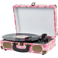 Tournevis stéréo de platine vinyle vintage à entraînement par courroie portable