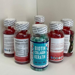 Gomitas de Biotina, Colágeno y Queratina para Cabello, Uñas y Piel, 60 Unidades, Suplemento Dietético Premium - Product Image 4