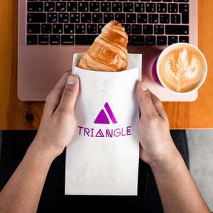 Sac en papier blanc personnalisé avec logo pour pâtisserie, sandwichs, viande, résistant à l'huile, refermable, recyclable, en papier ciré, pour boulangerie éco-responsable - Product Image 3