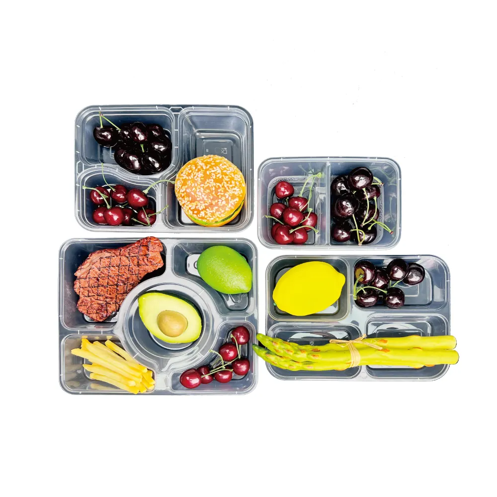 Fabriek Groothandel Wegwerp Recyclebare Lunchbox Microwave Voedsel Container Voor Restaurant Lunchbox Wegwerp Maaltijddoos