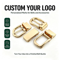 Boucle de ceinture personnalisée en gros avec logo, 25 mm, plaquée or, en alliage de zinc, boucle à ardillon réversible, gravée au laser, prix d'usine, haute qualité