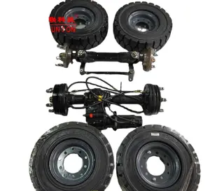 محرك معزز DIY تعديل أربع عجلات رافعة شوكية كهربائية ثلاثية العجلات الأمامية المحور الخلفي مع 4 عجلات