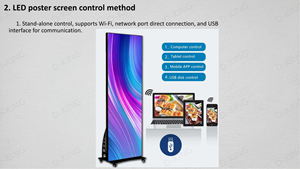 Pantalla Plegable Digital para Interiores D-King, Tres Pliegues, P1.25, P1.53, P1.86, P2, P2.5, Pantalla Publicitaria a Todo Color - Product Image 4