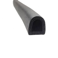 Bande de caoutchouc auto-adhésive de type D de vente chaude mousse EPDM résistante à l'eau pour l'étanchéité de portes et de fenêtres moulée sur mesure