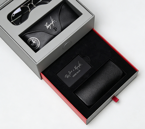 Caja de Embalaje para Gafas de Sol, Ecológica, de Materiales Reciclados, con Logotipo Personalizado, de Papel Rígido de Lujo, Reutilizable, Portátil y Protectora - Product Image 3