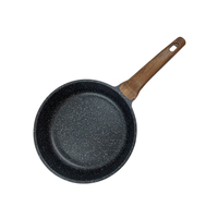 Poêle à frire en aluminium moulé sous pression OEM avec fond à induction intégral
