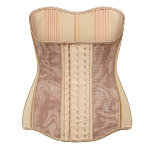 Nhà Máy Langqin Trực Tiếp Của Phụ Nữ Chặt Chẽ Phù Hợp Cơ Thể Hình Corset Tops Hai Lớp Của Thoáng Khí Lưới Vải Sexy Corset - Product Image 1