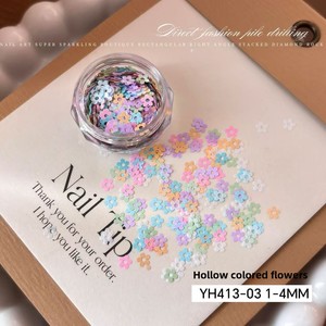 Nouvelles décorations de nail art en forme de cœur évidé et d'étoile à cinq branches, paillettes, styles variés, ultra-fines, couleur <span class=keywords><strong>macaron</strong></span>, <span class=keywords><strong>mini</strong></span> ongles - Product Image 3
